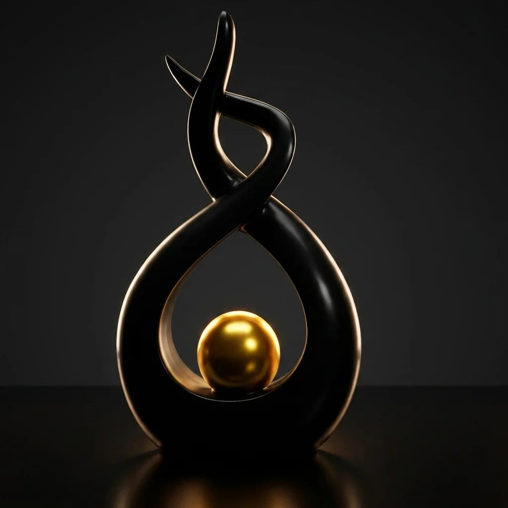 Elegant Resin Figurine Decor
