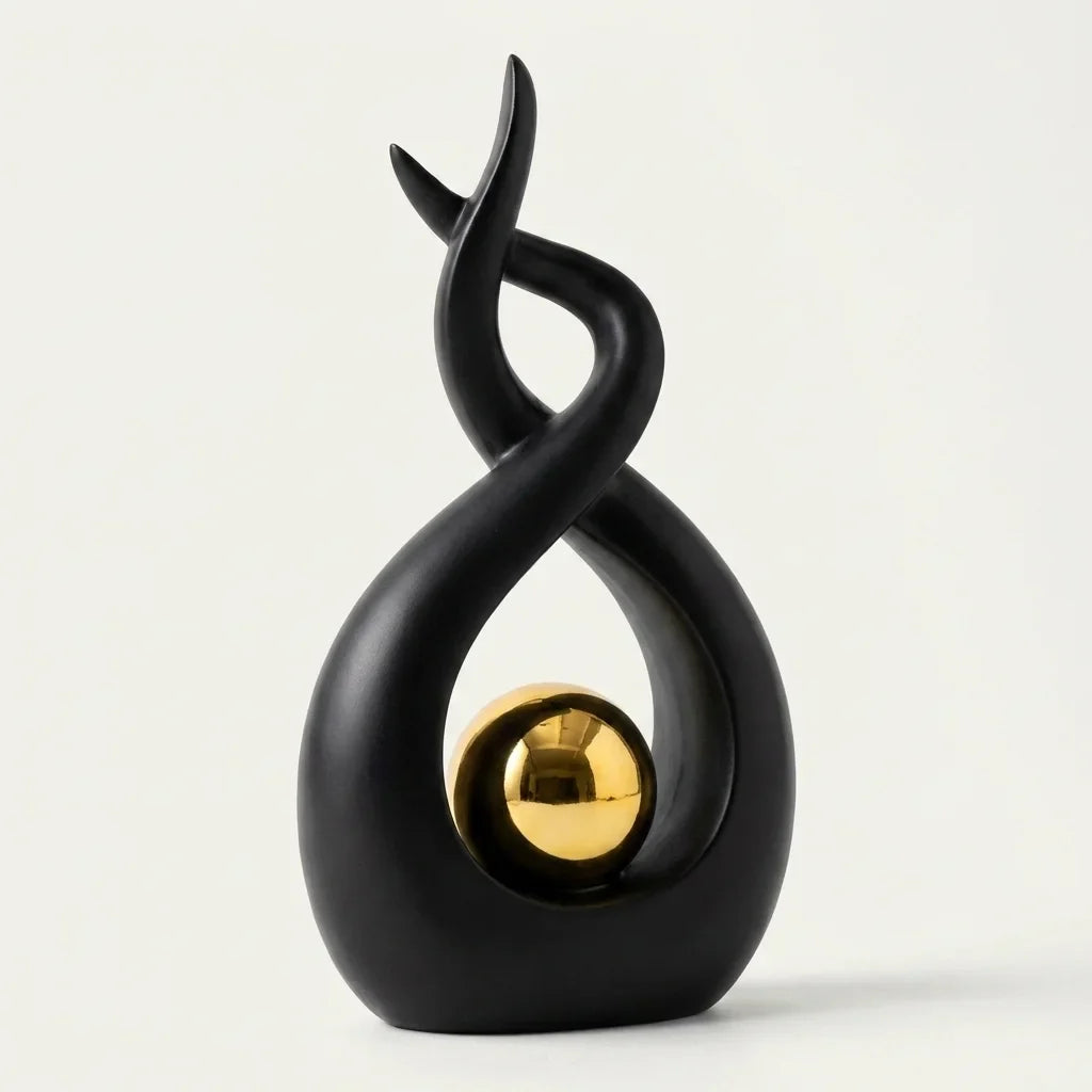 Elegant Resin Figurine Decor