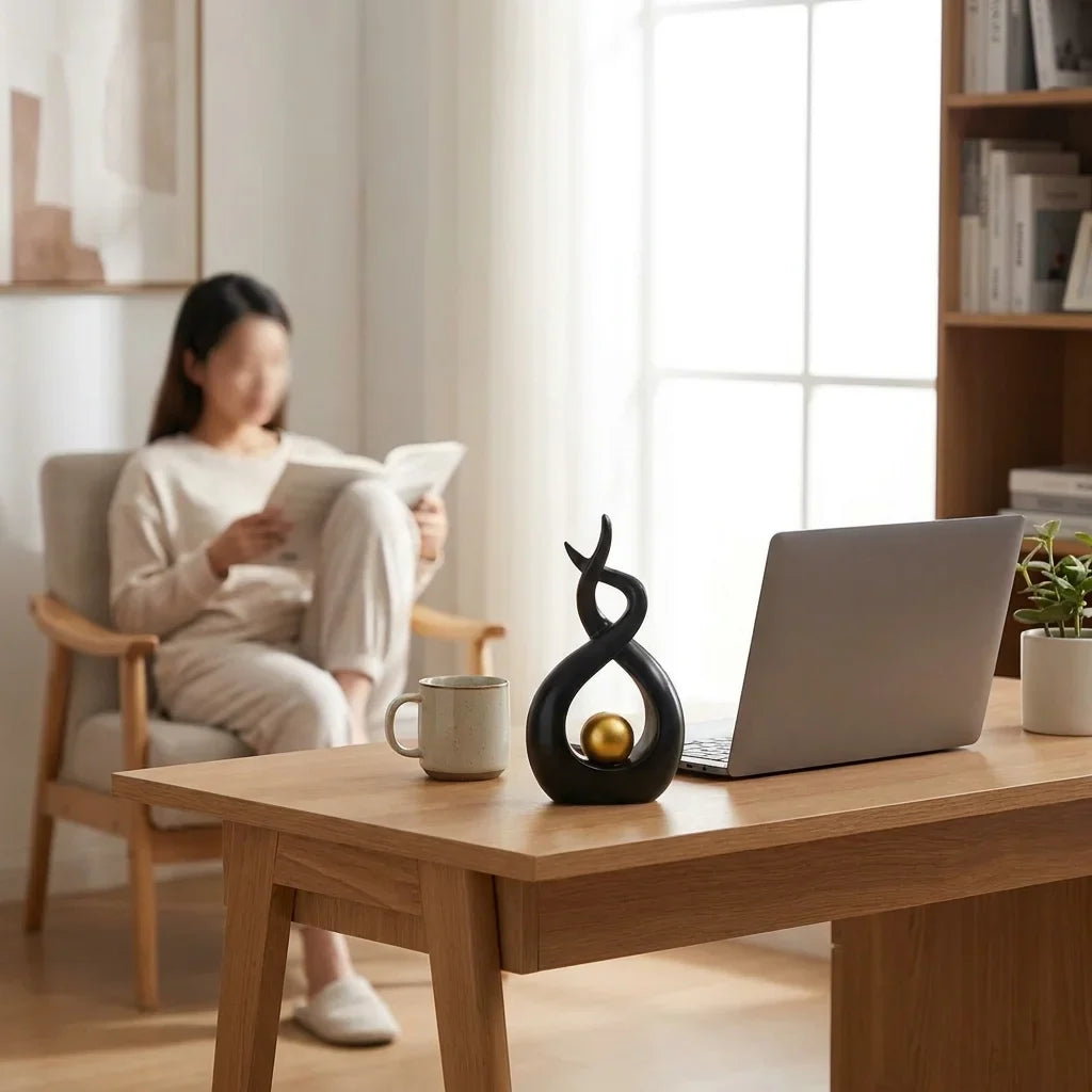 Elegant Resin Figurine Decor